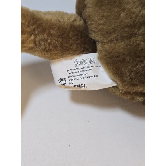 Scooby Doo Gnarling Teeth Holding Ghost Plush Sitting 2002 Toy Network 14" - Picture 9 of 10